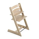Tripp Trapp Stuhl von Stokke, Oak Natural – Verstellbarer, anpassbarer Stuhl für Kleinkinder, Kinder & Erwachsene – Praktisch & ergonomisch – Gefertigt aus Eichenholz